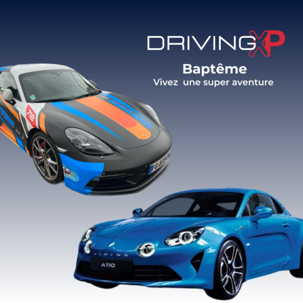 Baptême en Porsche ou Alpine