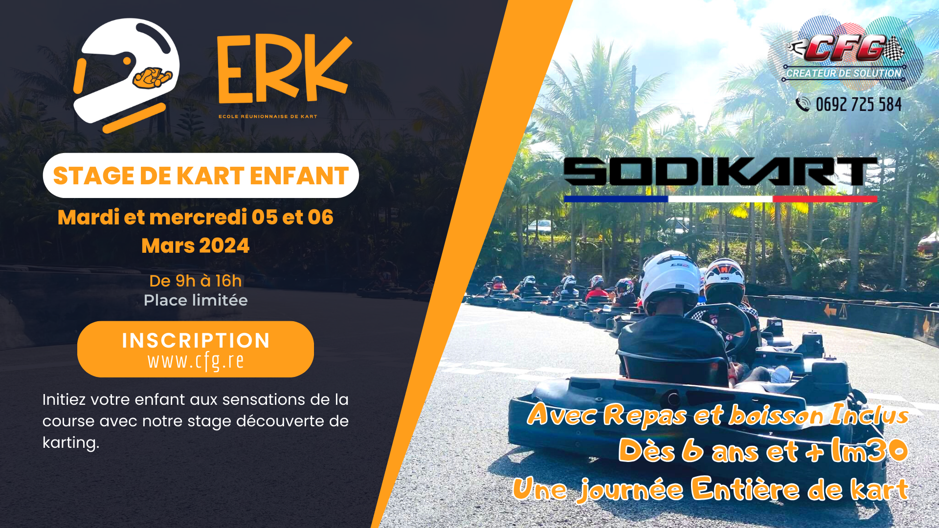 ERK - Stage Enfant – Ecole Réunionnaise de Karting – 05 et 06 mars 2024